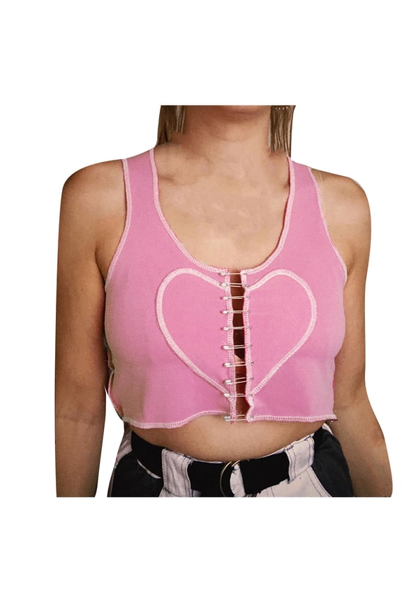 Womens Blouses Female Sleeveless Characteristic Pin Personality Vest Beaver Top Women 2xl Womens Tops plus Size Bodysuit Tall Women Blouses Work Fitted Top 90s Crop Business Shirts Bartender