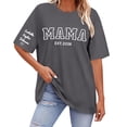 thumbnail image 1 of Womens Blouses Gsakboxl Custom Printed Cotton Short Sleeve Shirt Personalized Name On Sleeve DIY Casual Tee Unique Birthday Mothers Day Gift for Mom Grandma Shirts for Women S, 1 of 7