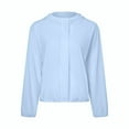 thumbnail image 1 of Womens Blouses Long Sleeve Shirt Women Casual Fashion Solid Color Button T-Shirt Long Sleeves One Shoulder Top Blouse Tops Blue-5 XL, 1 of 2