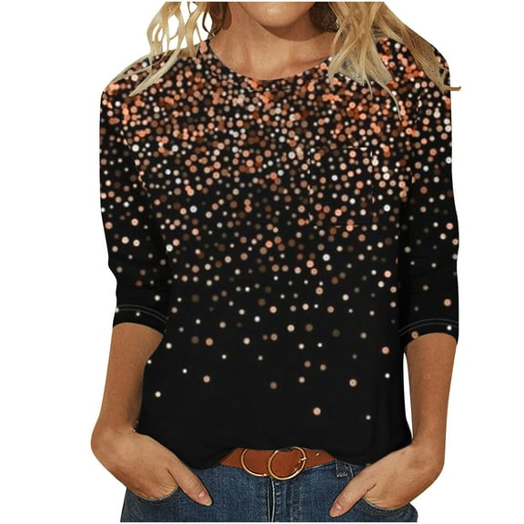 Womens Blouses Long Sleeve Shirt Women Casual Fashion Solid Color Button T-Shirt Long Sleeves One Shoulder Top Blouse Tops Orange-1 XXL