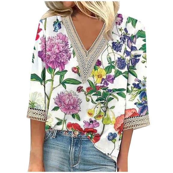 Womens Blouses Long Sleeve Shirt Women Casual Fashion Solid Color Button T-Shirt Long Sleeves One Shoulder Top Blouse Tops White-4 M