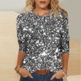 thumbnail image 1 of Womens Blouses Long Sleeve Tunic Tops Pleated Dressy Business Casual Crew Neck Shirts Fashion Outfits 2026 Gray XXL, 1 of 5