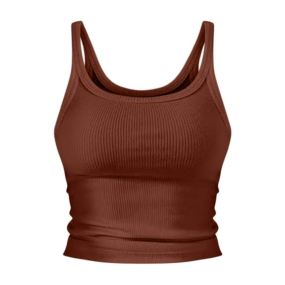 Womens Blouses Tank Tops Summer Fashion 2025 Workout Ribbed Sleeveless High Neck Beach Vacation Oufits Clothes Going Out Tops for Women