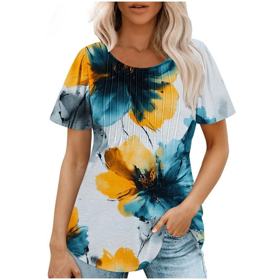 Womens Blouses And Tops Womens White Tank Top Shapewear Womens Tops Dressy Casual Short Sleeve Zipper Short Sleeve Tunic Tops for Women 3Xl