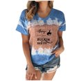 thumbnail image 1 of Womens Blouses and Tops Dressy Casual Short Sleeve Tie Dye Shirts Tops Loose Fit Comfy Summer Basic Blouses Tunic Tees, 1 of 4