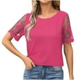 thumbnail image 1 of Womens Blouses for Summer Womens White Tank Tops For Layering Womens Tops Dressy Casual Short Sleeve Zipper Beach Shirt Sunshine White, 1 of 3