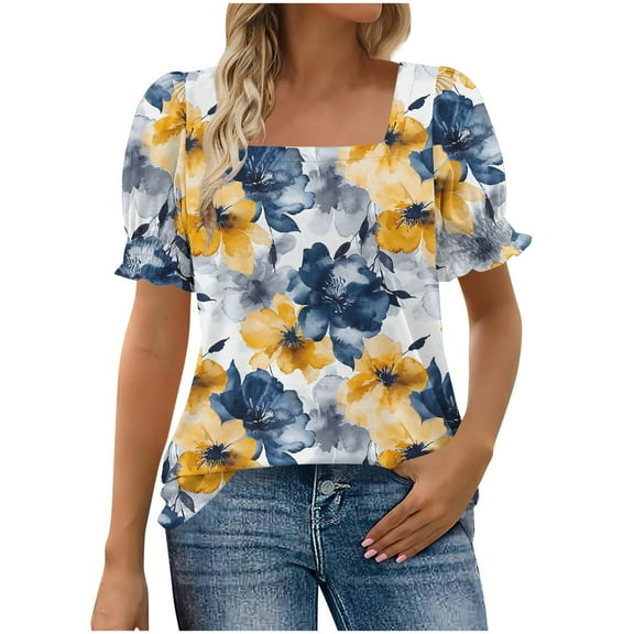 Womens Blouses for Work Halter Neck Tops Going Out Tshirts Shirts V-Neck T-Shirts Blouses Dressy Casual Plus Size 3X