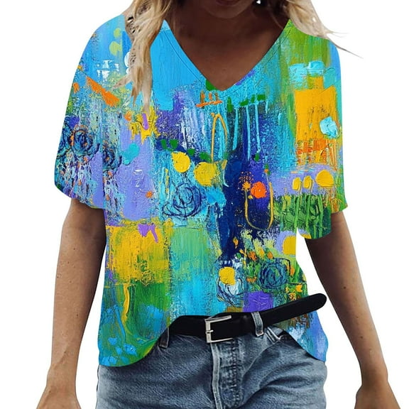 Womens Blouses for Work Halter Tops Y2K Plus Size Tshirts Shirts Oversized Pack Peasant Blouses Plus Size Short Sleeve