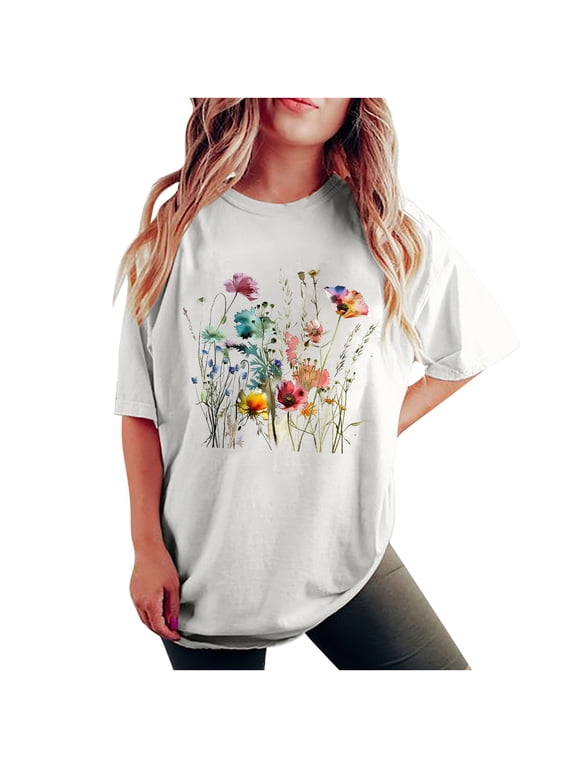 Womens Blouses for Work Professional Black Workout Tops for Women Loose Womens White Tunic Tops Dressy Casual Solid Color Tshirts