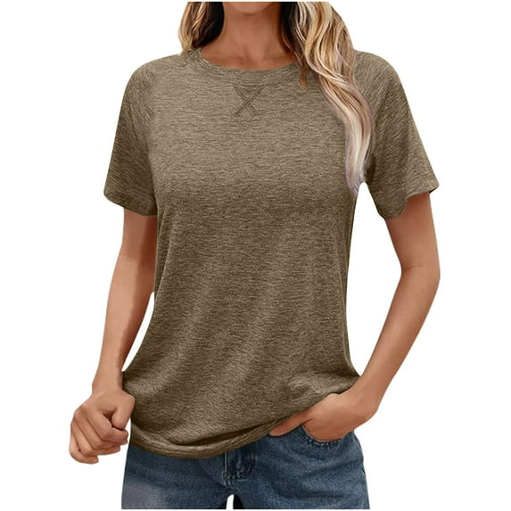 Womens Blouses for Work Professional Summer Tees for Women 2025 Cute Crop Tank Tops for Women Hide Belly Tunic 2025 Summer