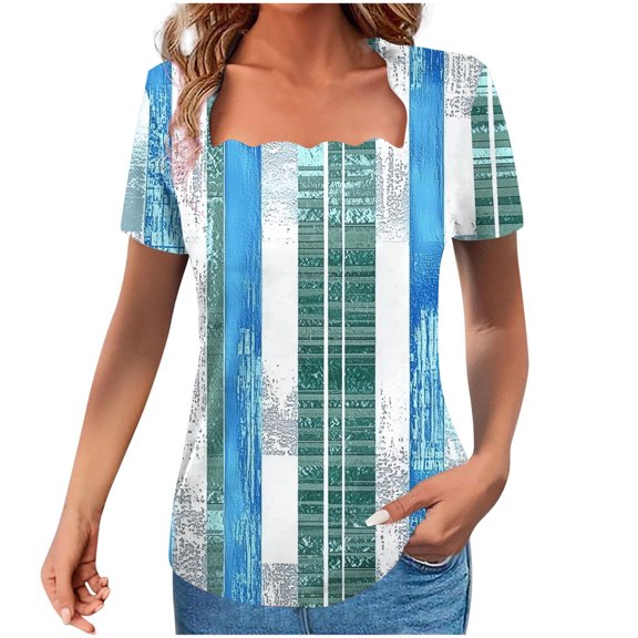 Womens Blouses for Work Summer Tops Sleeveless Floral Fitted Tshirts Shirts Pack Blouses Dressy Casual Casual Plus