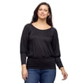 thumbnail image 1 of Womens Blouson Sleeve Banded Top, 1 of 10