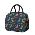 thumbnail image 1 of Womens Blue Cartoon Dinosaurs Rockets Pattern Lunch Box for Work,Insulated Lunch Bag for Women,Loncheras Para Mujer,Leakproof Adult Lunch Bag for Work,Beach,Travel,Picnic,Camping, 1 of 7