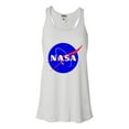 thumbnail image 1 of Womens Blue NASA Logo Flowy Racerback Tank Top T-Shirt, 1 of 1
