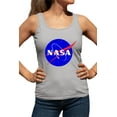 thumbnail image 1 of Womens Blue NASA Logo Racerback Tank Top T-Shirt, 1 of 1