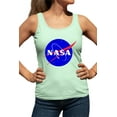 thumbnail image 1 of Womens Blue NASA Logo Racerback Tank Top T-Shirt, 1 of 1