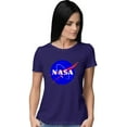 thumbnail image 1 of Womens Blue NASA Logo T-Shirt, 1 of 1