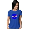 thumbnail image 1 of Womens Blue NASA Logo T-Shirt, 1 of 1