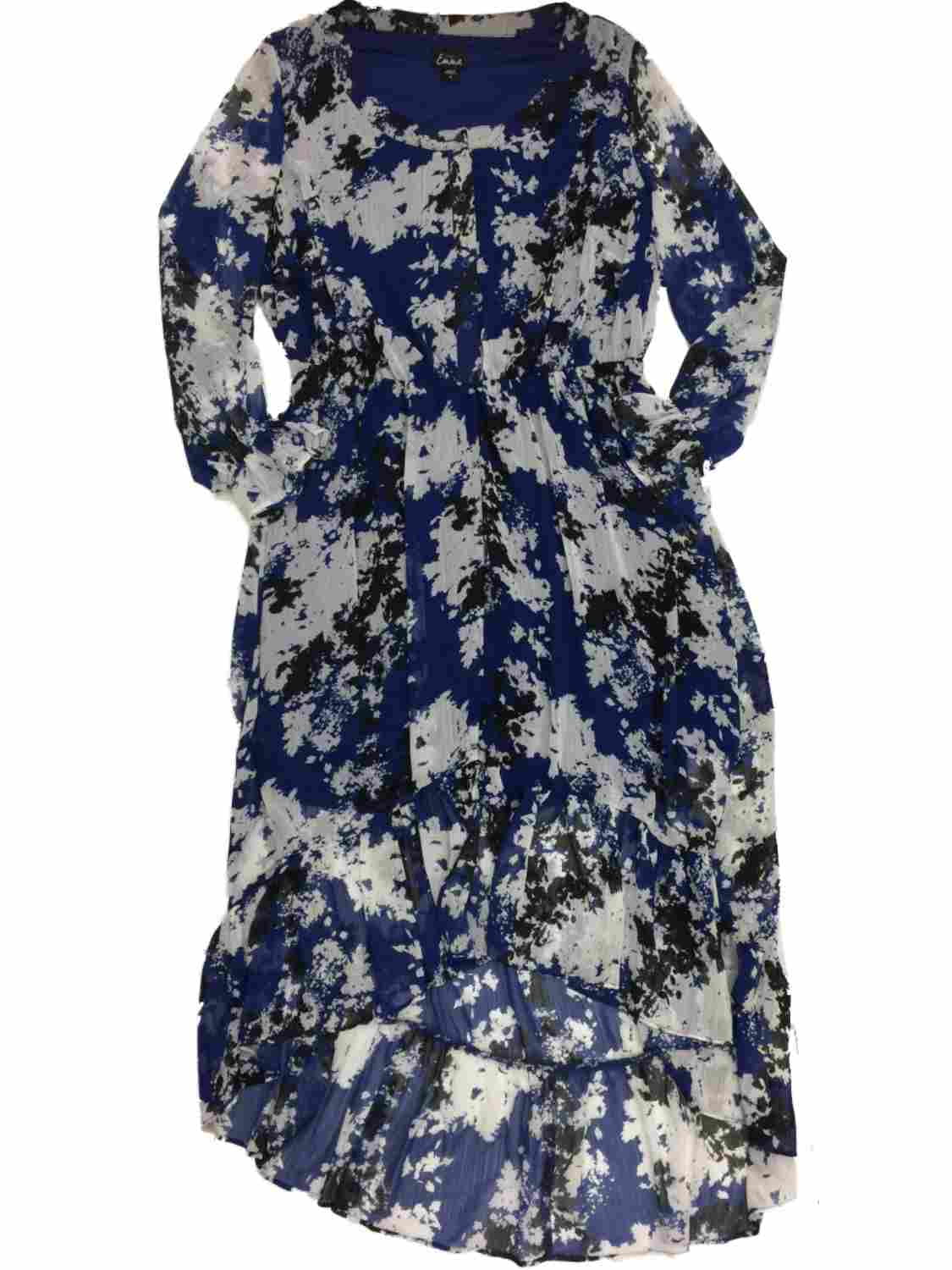 blue and white marble dress Zaynab Halterneck Tiered Maxi Dress Blue Marble Girl In Mind