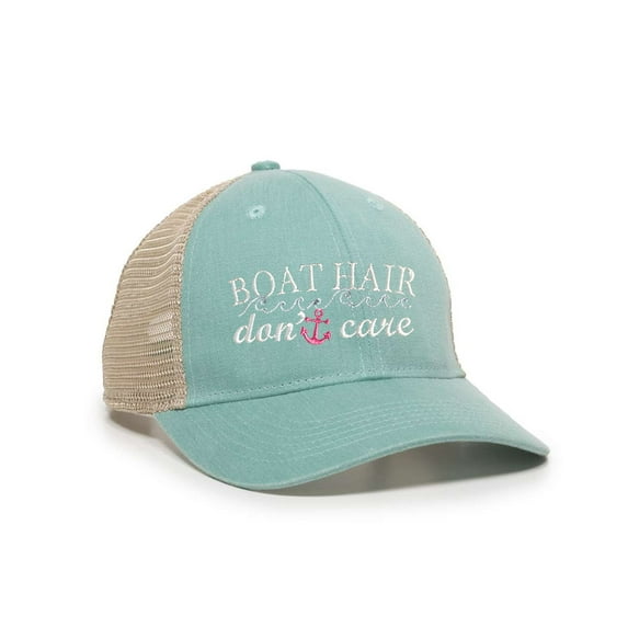 Womens Boat Hair Don't Care Ponytail Mesh Back Cap
