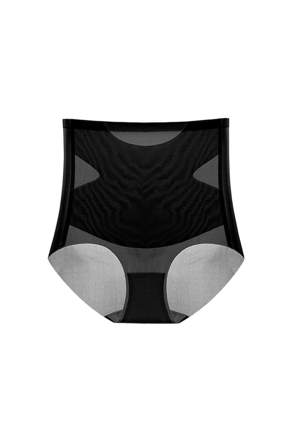 Womens Body Shaping Underwear, High-Waisted Tummy Control Leakproof Panties, Buttock-Lifting & Bodyshape Ladies' Briefs Silky Soft Full Coverage Stretch Ladies Shapewear