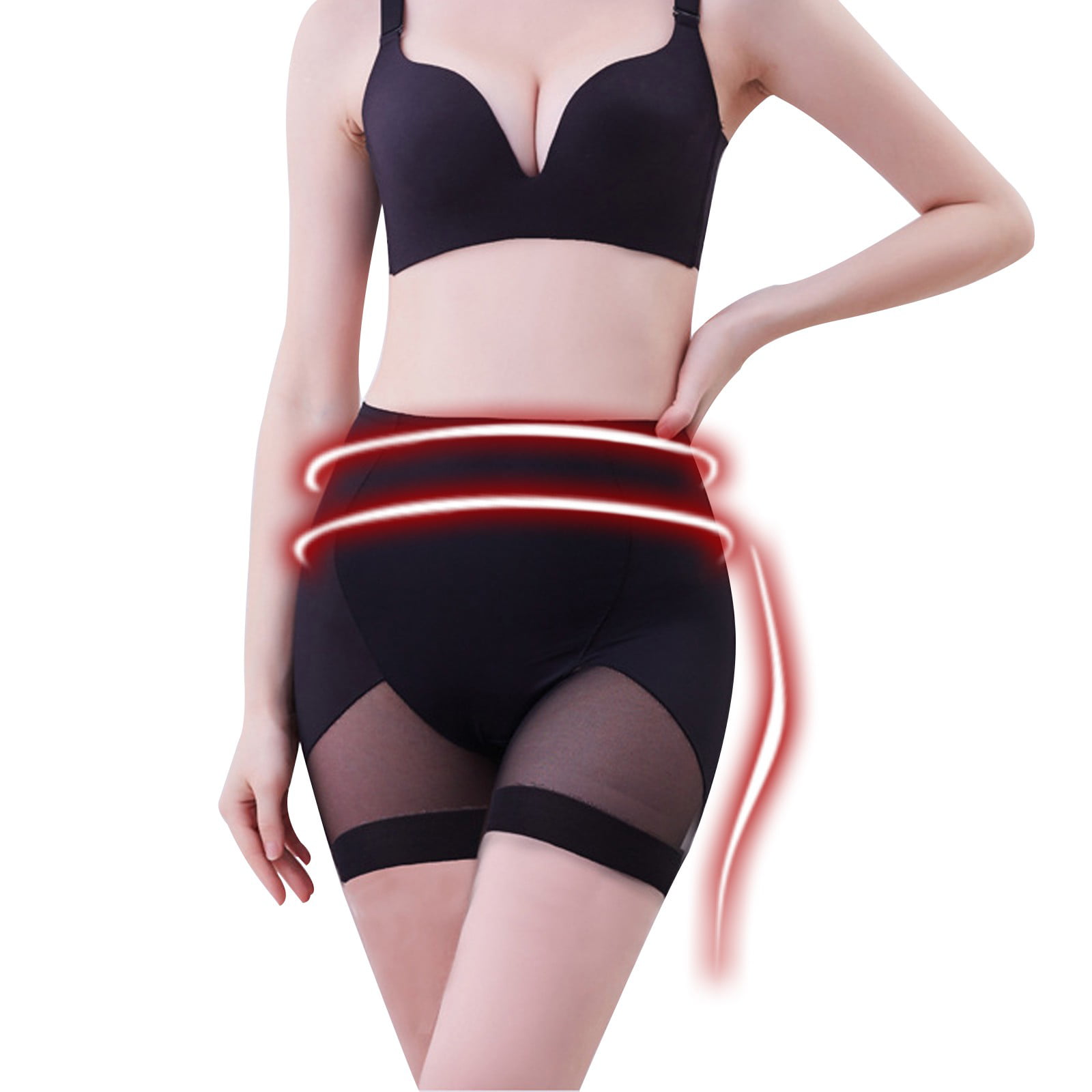Womens Body-sculpting High-Waisted Lace Hips And Abdomen Corset