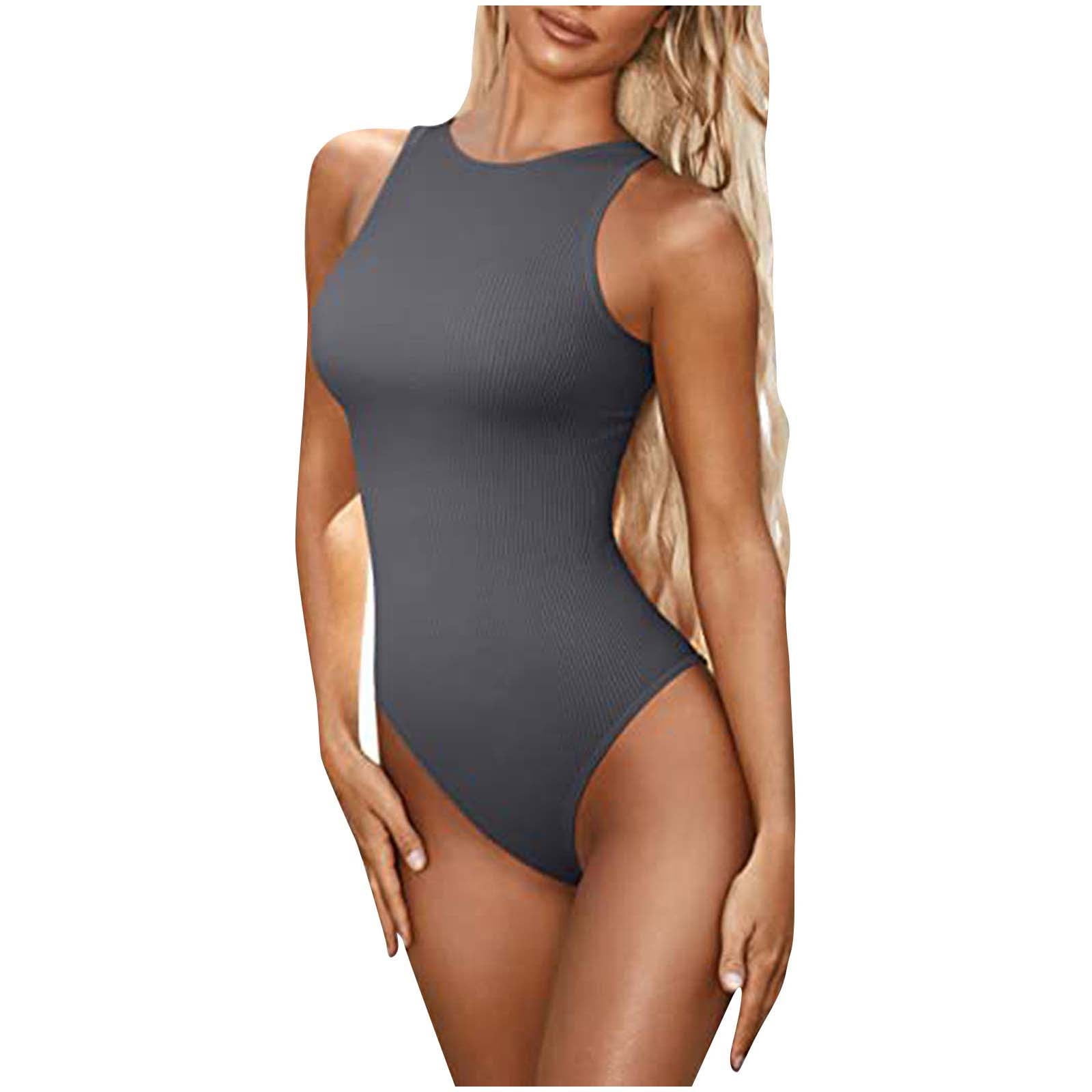 Women Summer Sexy Neon Bodysuit High Waist Cut Body Suit Spaghetti Strap  Bodycon