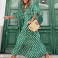 thumbnail image 1 of Womens Boho Floral Puff Sleeve Tiered Maxi Dress Long Dresses, 1 of 6