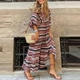 thumbnail image 1 of Womens Boho Floral Puff Sleeve Tiered Maxi Dress Long Dresses, 1 of 10