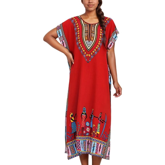 Womens Boho Kimono Robe Long Sleeve Loose Fit Viscose Rayon Maxi Dress Spring Lounge