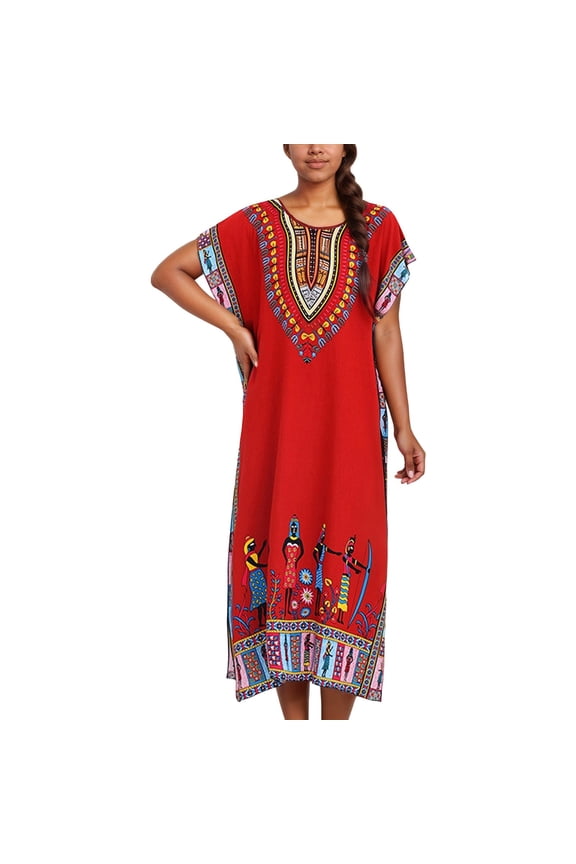 Womens Boho Kimono Robe Long Sleeve Loose Fit Viscose Rayon Maxi Dress Spring Lounge