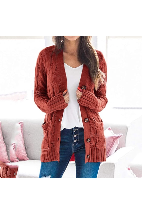 Womens Boho Patchwork Cardigan Long Sleeve Open Front Knit Sweaters Coat Pockets