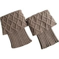 thumbnail image 1 of Womens Boot Socks Short Leg Warmers Winter Crochet Knitted Leg Warmers Socks Assorted Color, 1 of 4