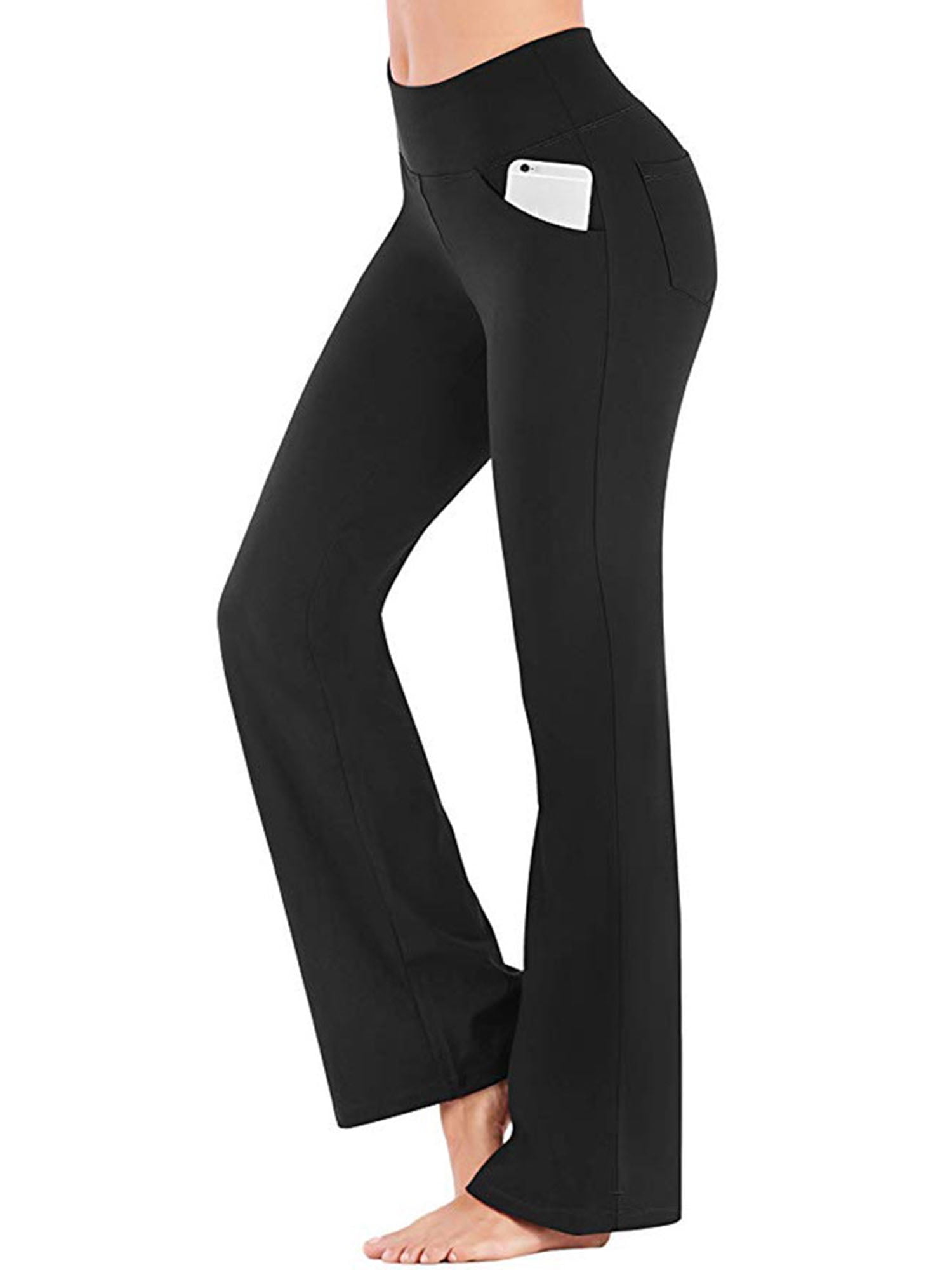 Womens Bootcut Flared Yoga Pants High Waist Sport Workout Sweatpants Tommy  Control Leggings Trousers Loungewear with Pockets