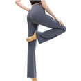 thumbnail image 1 of Womens Bootcut Yoga Pants Athletic High Waisted Stretchy Slim Fit Leggings Active Flared Pant Ladies Soft Workout Sports Trousers, 1 of 6
