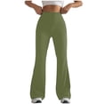 thumbnail image 1 of Womens Bootcut Yoga Pants Tummy Control Soft Flare Leggings High Waisted Boot Leg Lounge Workout Pants With Pockets, 1 of 4