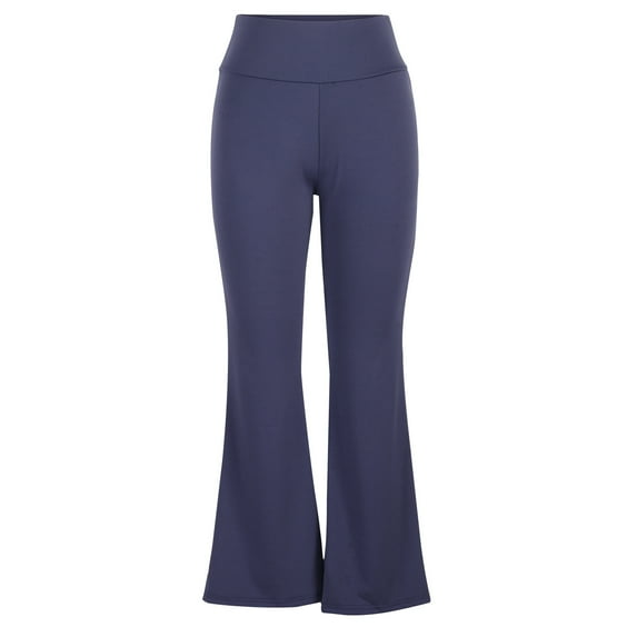 Womens Bootleg Yoga Pants Wide Leg Pants Mid Waist Loose Flare Workout Athletic Sweatpants Leggings with Pockets
