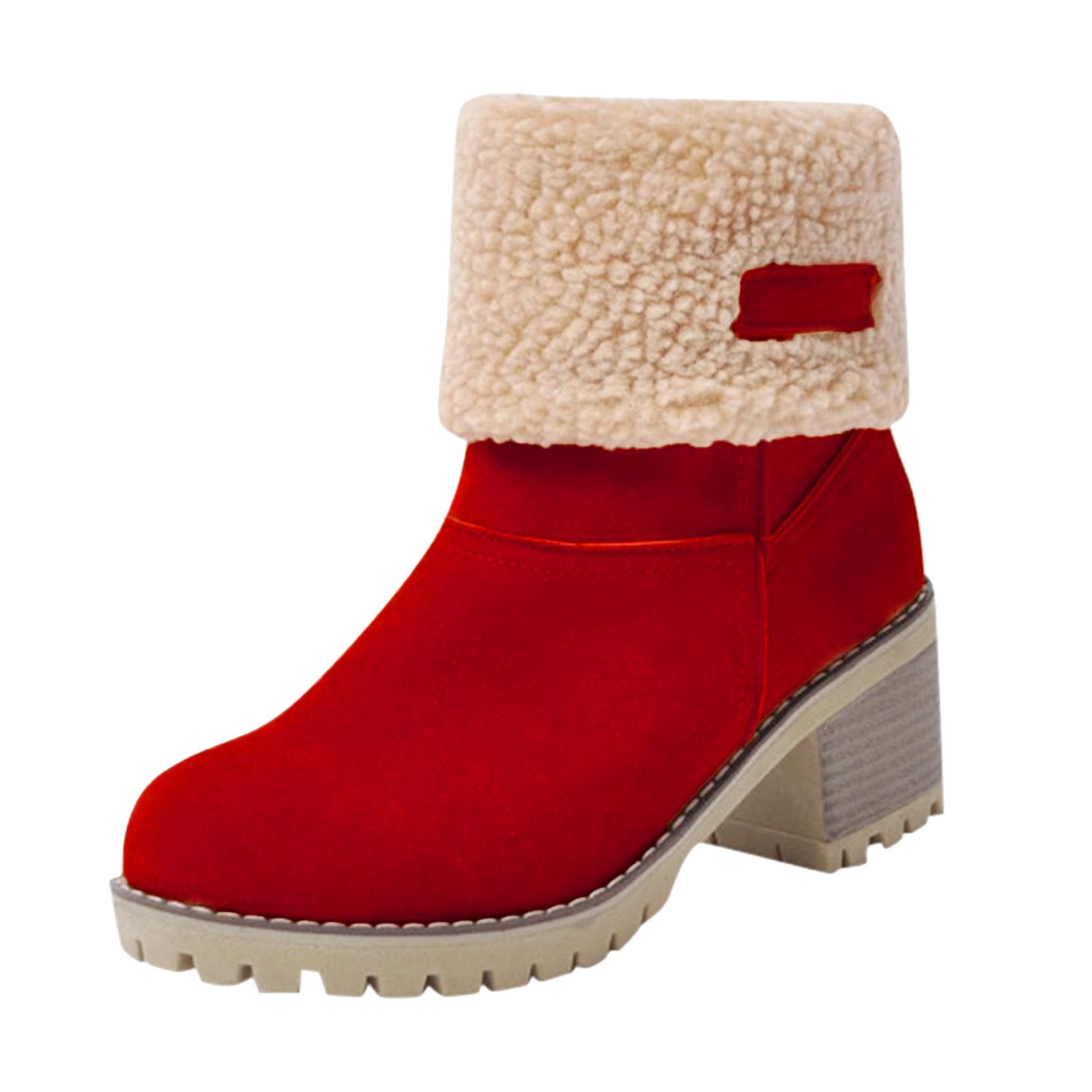 Womens Boots Warm Snow Warm Ankle Mid Calf Winter Booties