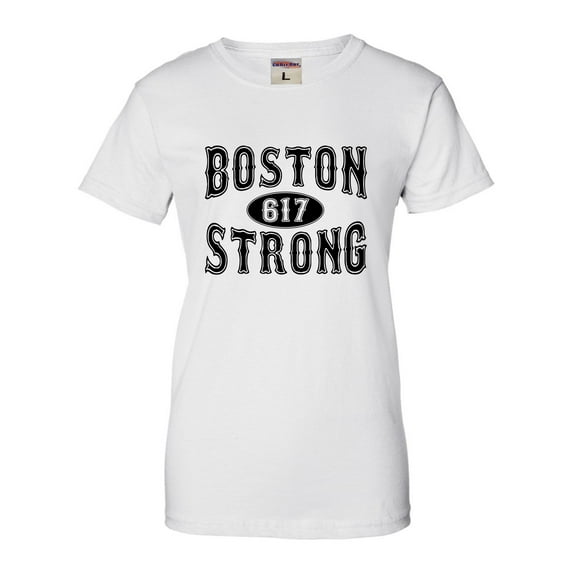 Womens Boston Strong 617 T-Shirt