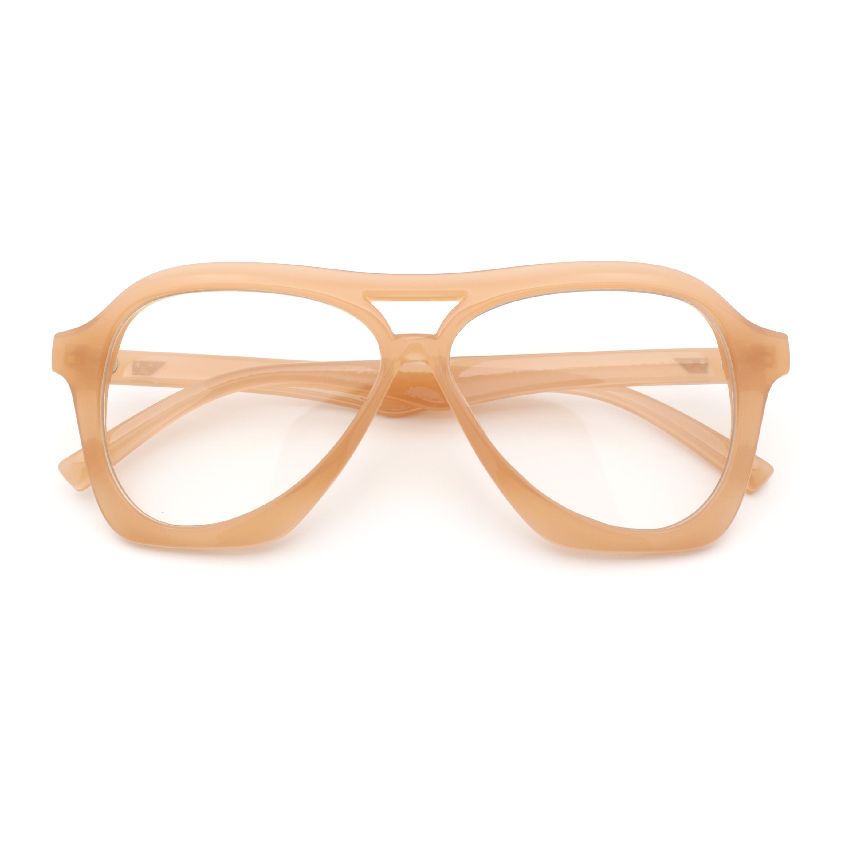 Chunky Retro Translucent Peach Sunglasses Amazon.com: BOJOD Trendy Rectangle Sunglasses for Women Men  main image 3