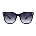 thumbnail image 1 of Womens Boyish Hipster Horn Rim Fashion Plastic Chic Sunglasses Black - Smoke, 1 of 4