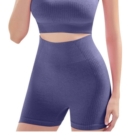 Womens Boyshorts Anti Chafing Bike Shorts Stretch High-Waisted Boxer Briefs Breathable Soft Full Coverage Panties, Blue, Large