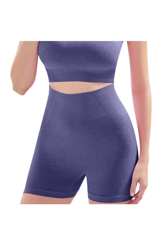 Womens Boyshorts Anti Chafing Bike Shorts Stretch High-Waisted Boxer Briefs Breathable Soft Full Coverage Panties, Blue, Large