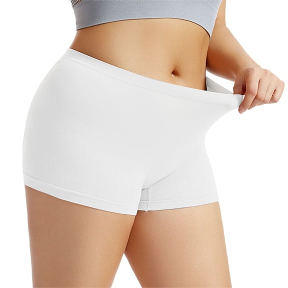 Womens Boyshorts Underwear Seamless Full Coverage Soft Stretch Boxer Shorts For Women, Postpartum Recovery Panties with Extra Support, Invisible Underwire-Free Bikini Panties