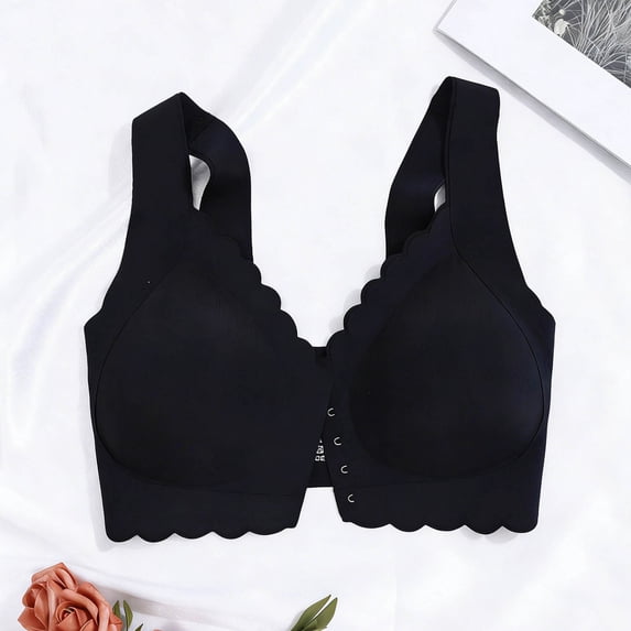 Womens Bra Front Closure Bra Seamless Bra No Underwire Bra Everyday Bras Support Bra