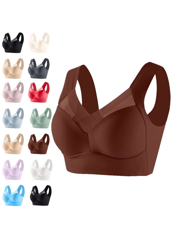 Womens Bra Sports Bras Plus Size No Underwire Sports Bras for Women Underwear Bra Everyday Underwear Workout Running Exercise Bra Activewear Bras for Women Wireless Bras for Women Bras for Women