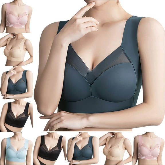 Womens Bra Sports Bras Plus Size No Underwire Sports Bras for Women Underwear Bra Everyday Underwear Workout Running Exercise Bra Activewear Bras for Women Wireless Bras for Women Bras for Women