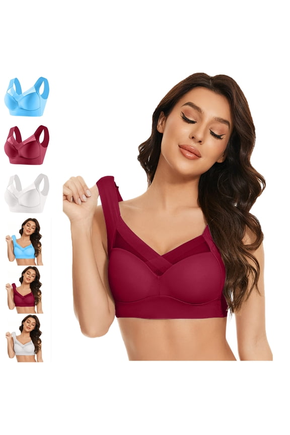 Womens Bra Sports Bras Plus Size No Underwire Sports Bras for Women Underwear Bra Everyday Underwear Workout Running Exercise Bra Activewear Bras for Women Wireless Bras for Women Bras for Women