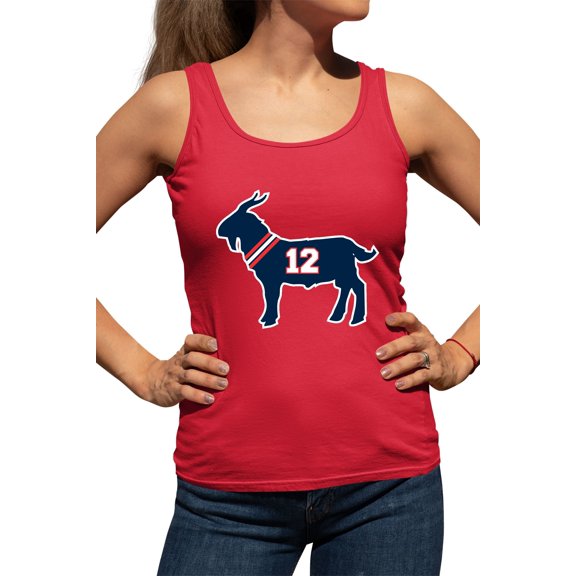 Womens Brady GOAT Racerback Tank Top T-Shirt