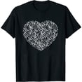 thumbnail image 1 of Womens Brain Cancer Awareness Gray Ribbon Heart Brain Tumor Support T-Shirt Black Small, 1 of 5